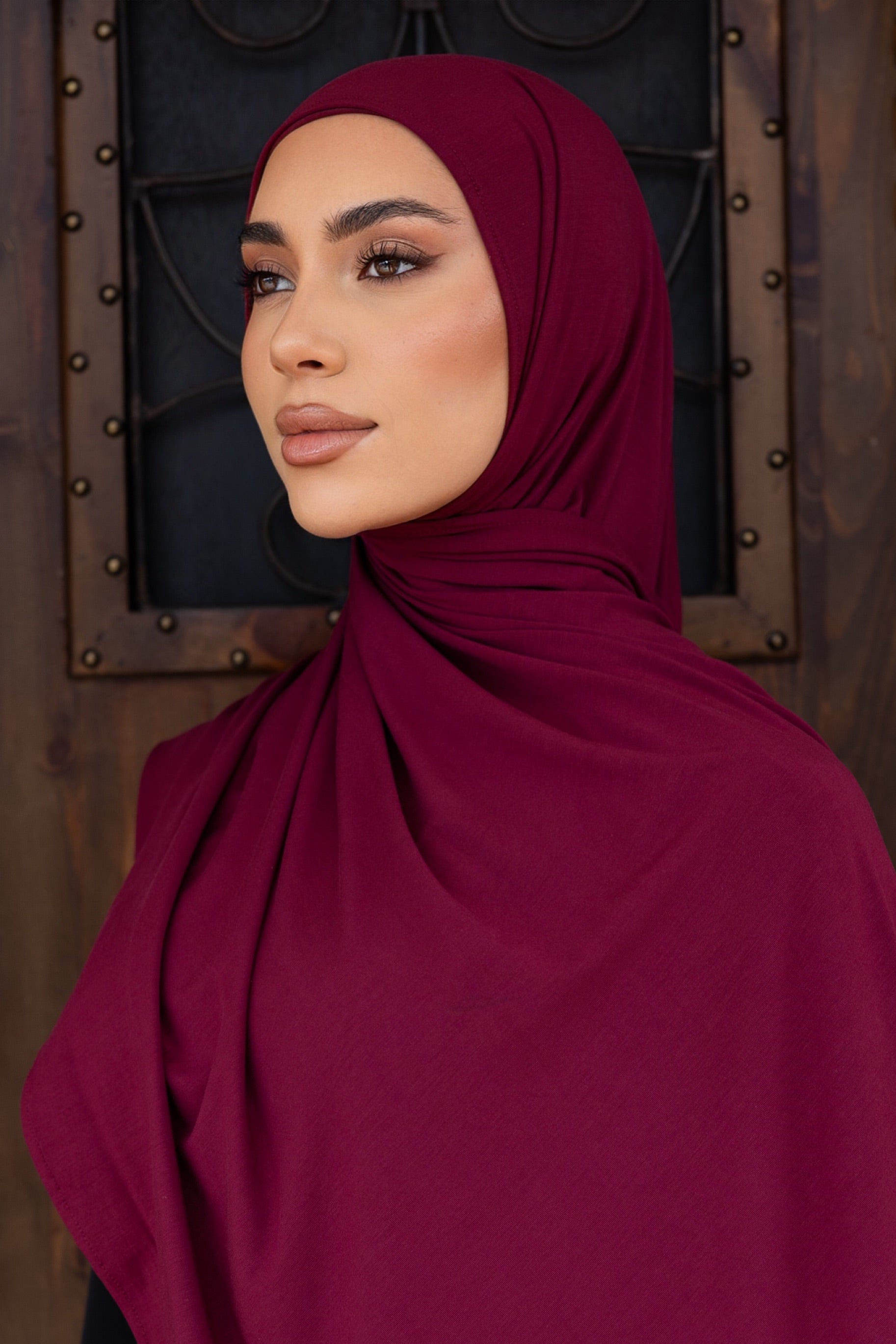 Jersey Hijab - Mulberry