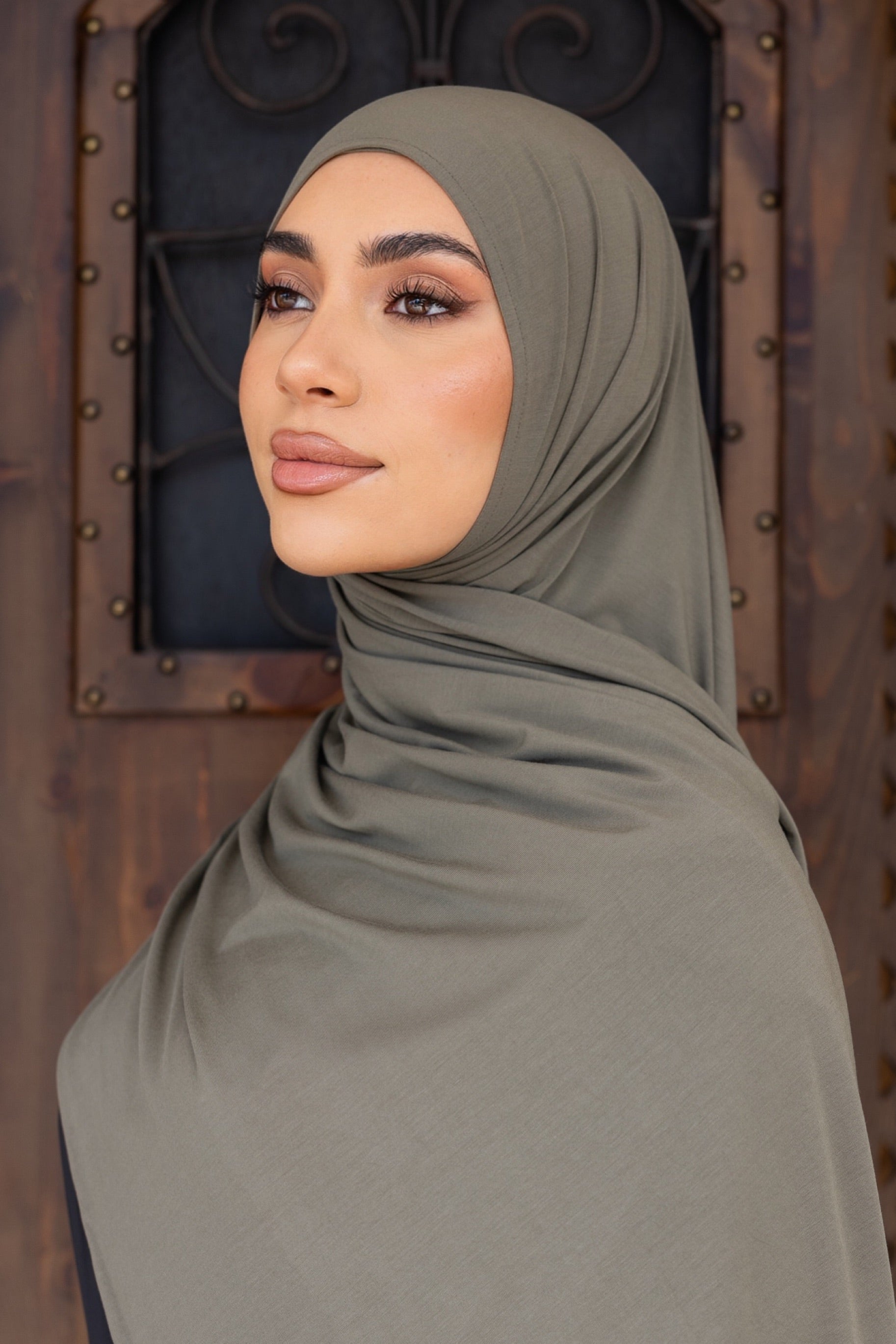 Jersey Hijab - Khaki