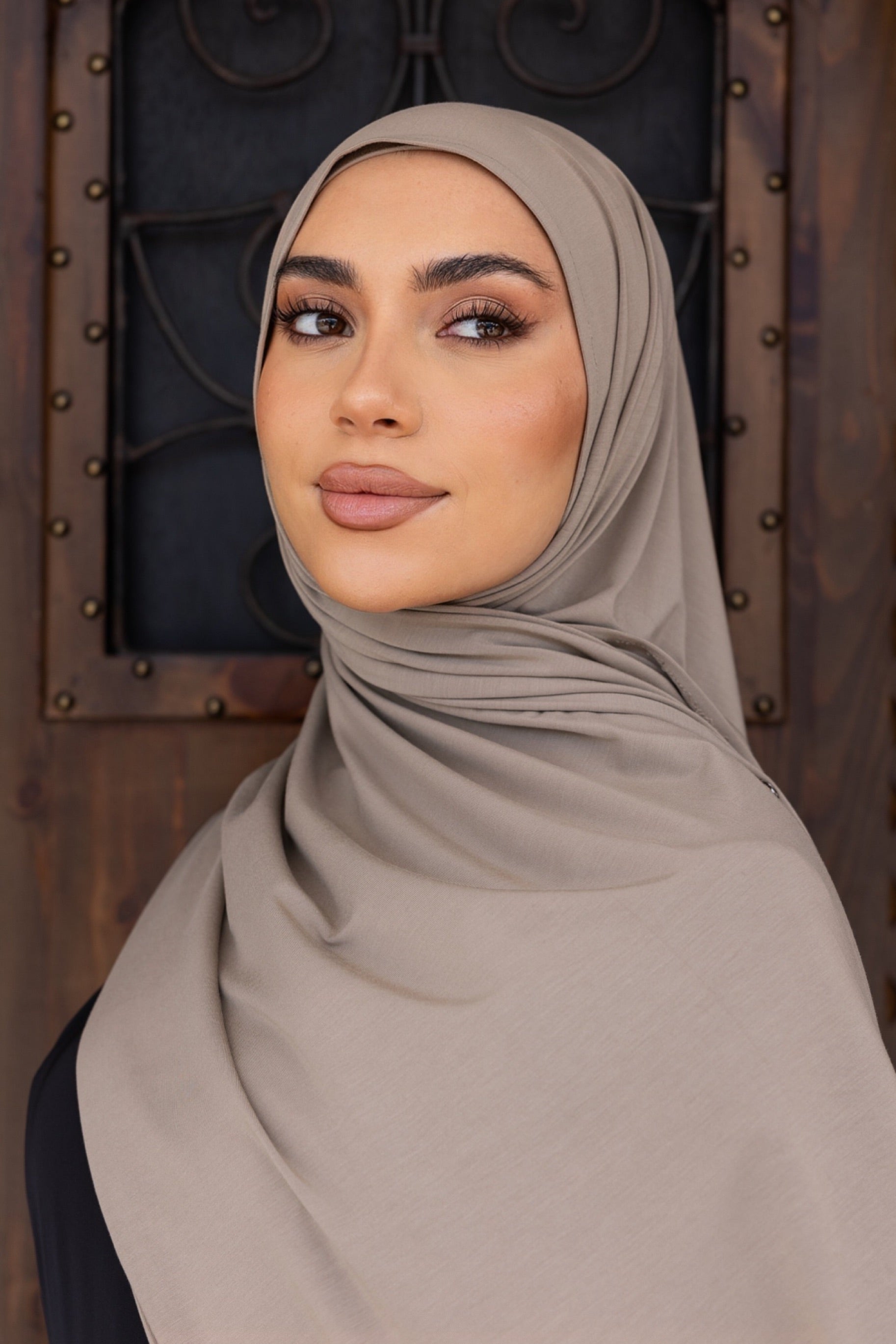 Jersey Hijab - Taupe