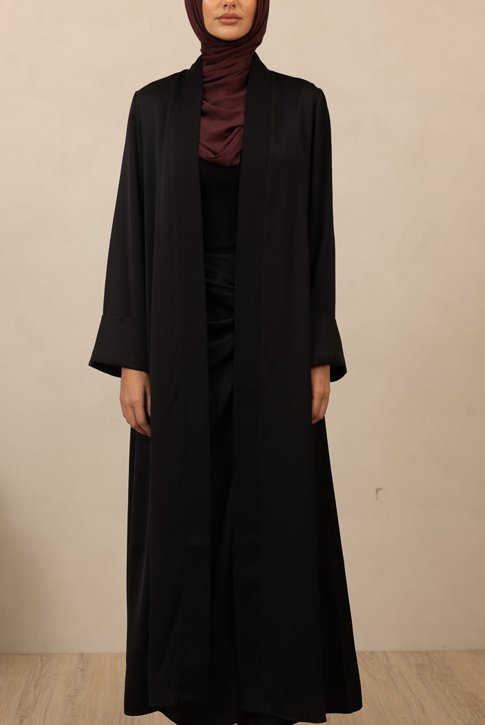 Alegre Oversized Cuff  Kimono - Black