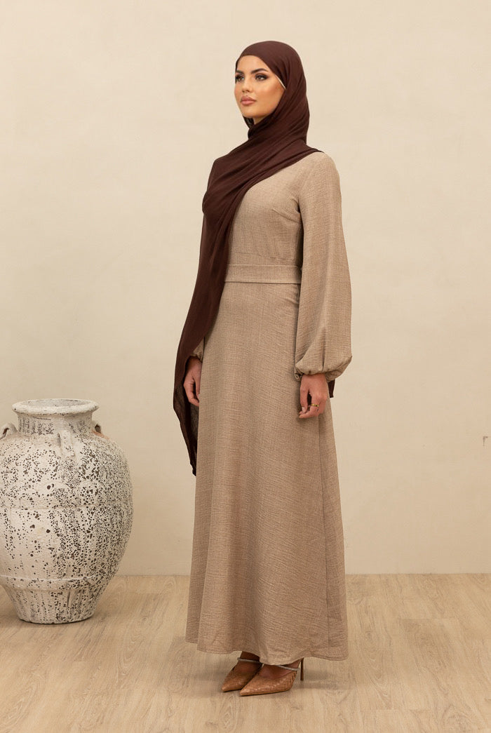 Dune A-line Dress - Mocha