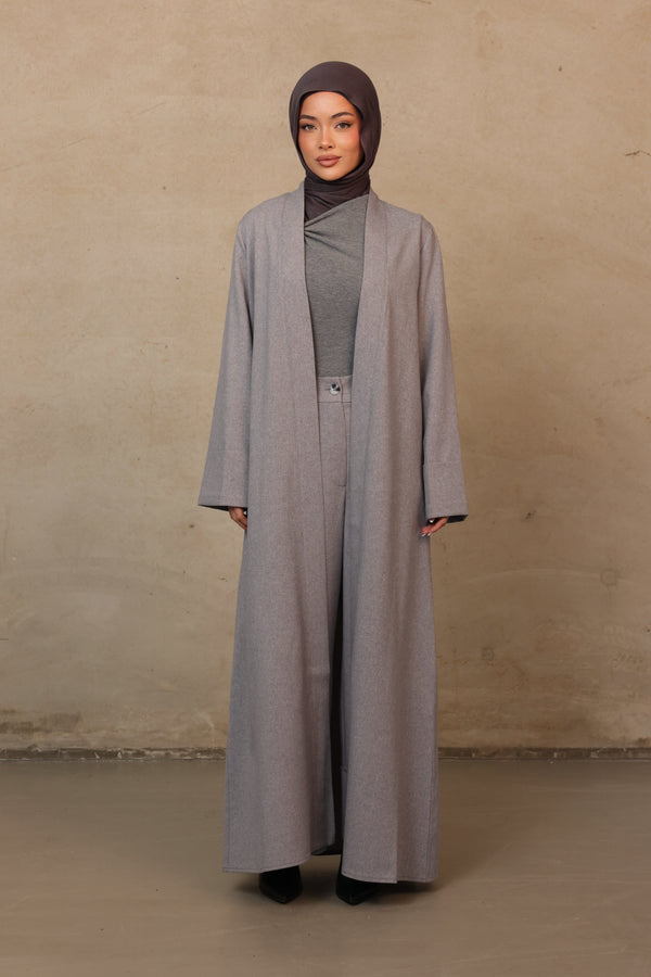 Alba Oversized Cuff Kimono - Grey