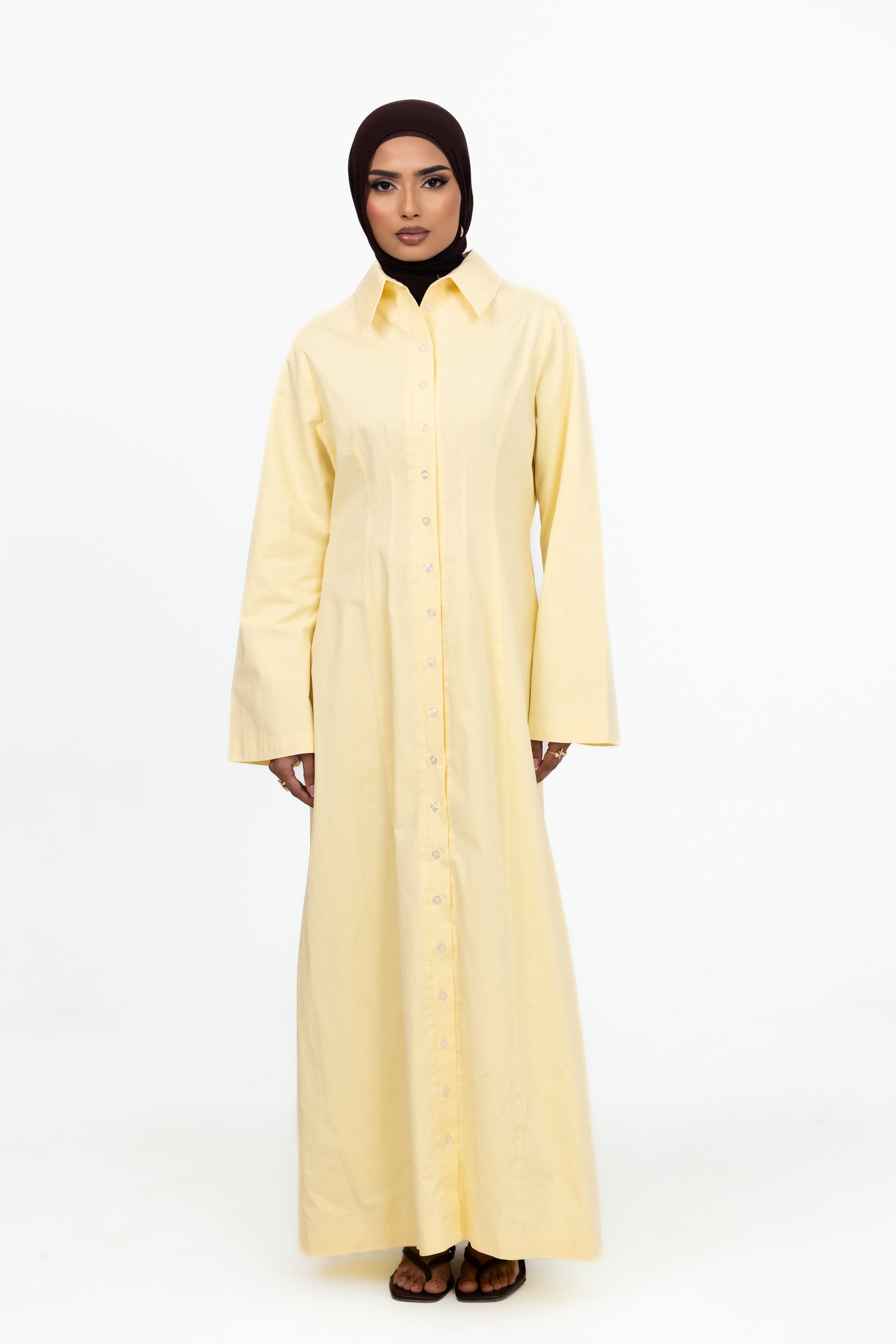 Sunday Shirt Dress - Lemon