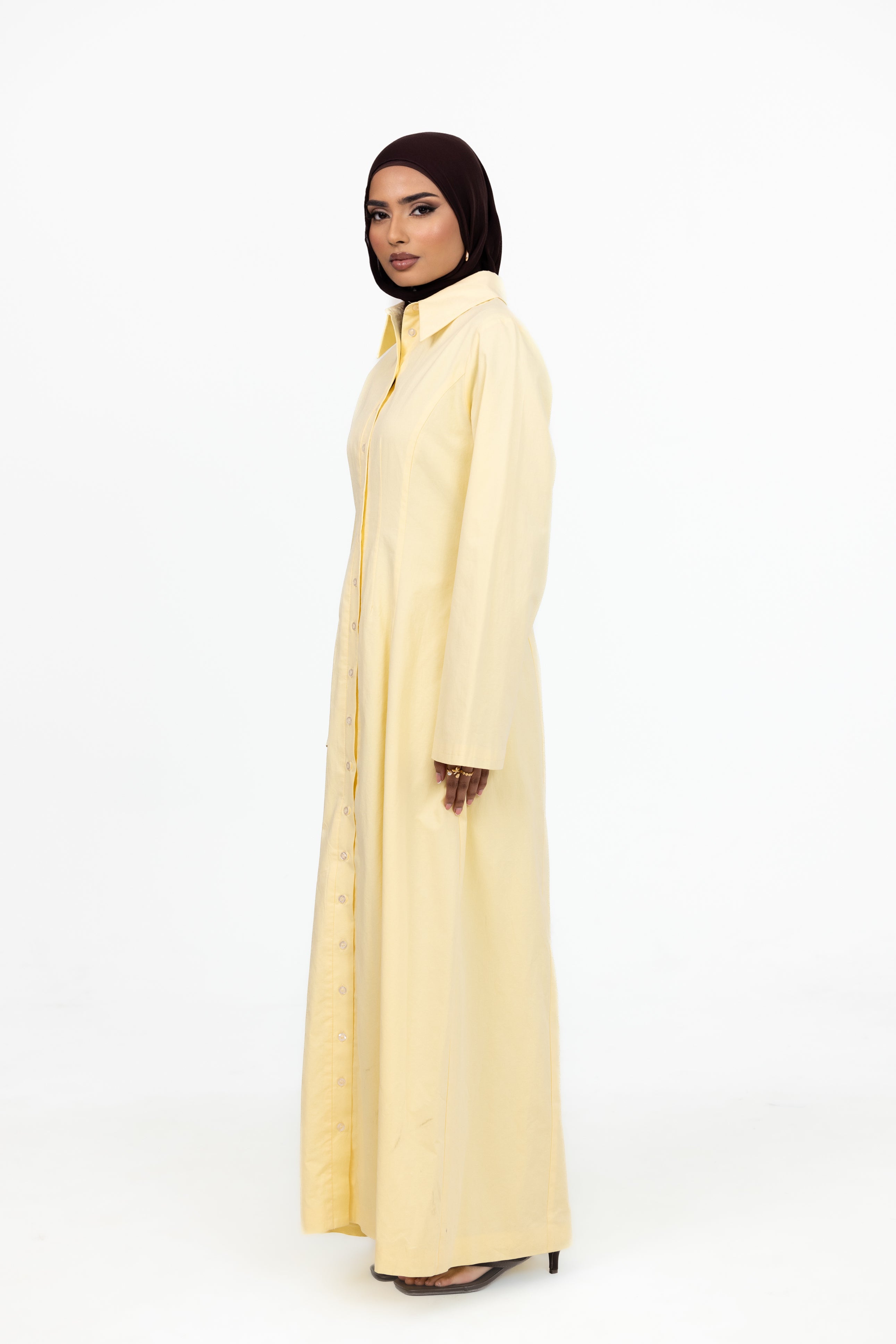 Sunday Shirt Dress - Lemon