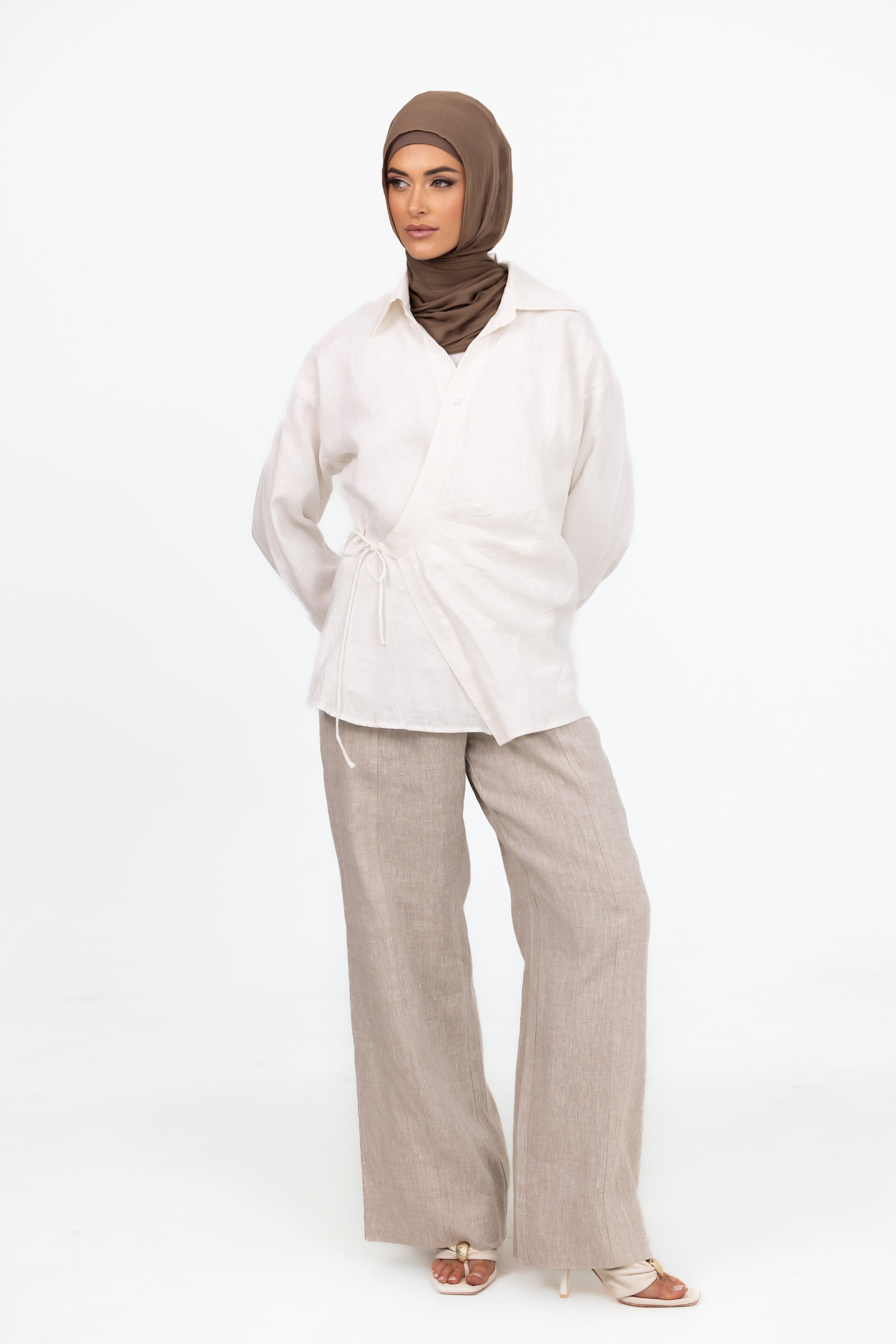 Siara Wrap Shirt - White
