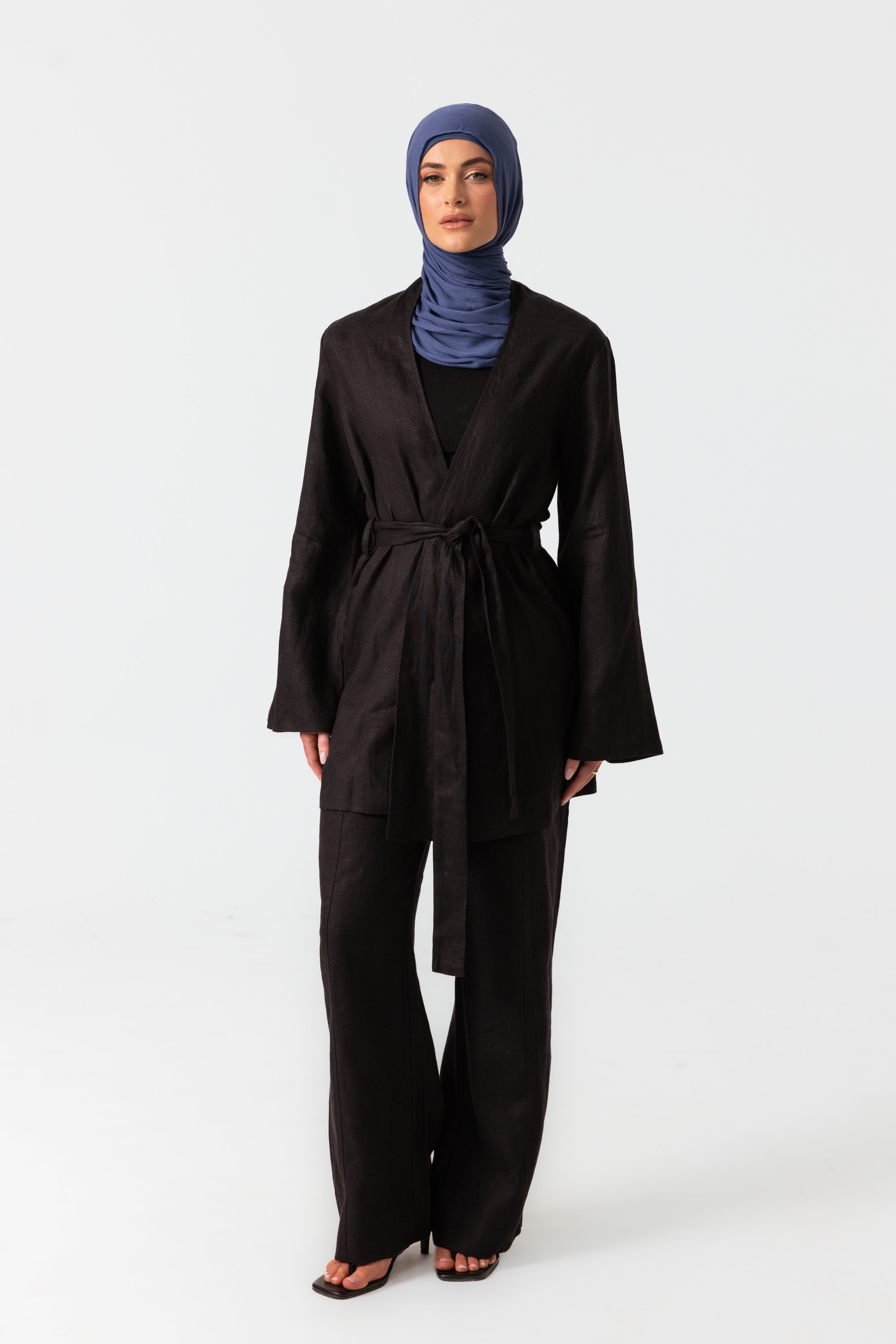 Anaya Wide Leg Pants - Black