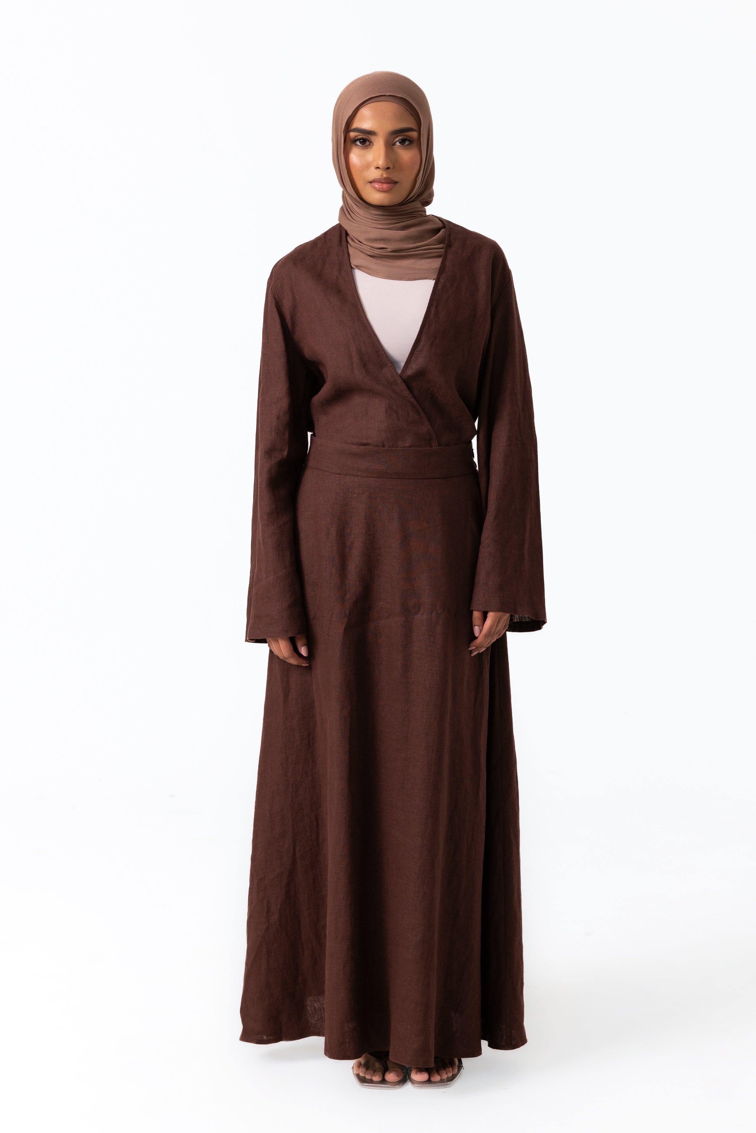 Anaya A Line Skirt - Chocolate