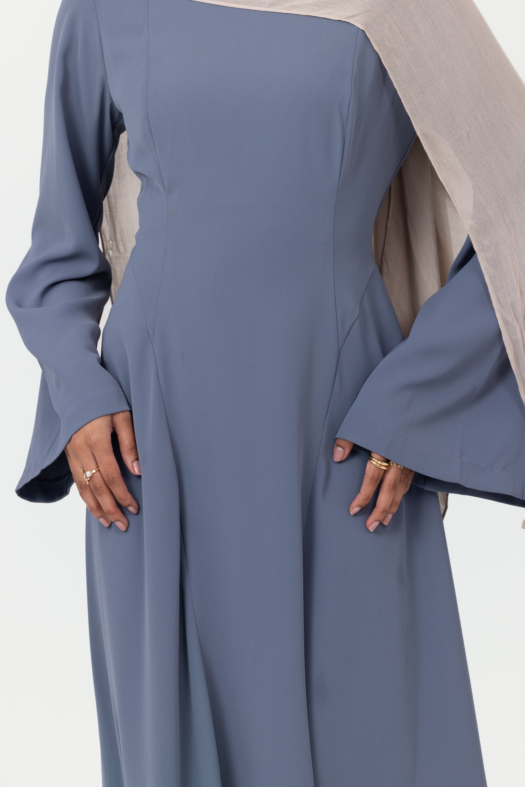 Samara Contour Dress - Steel Blue