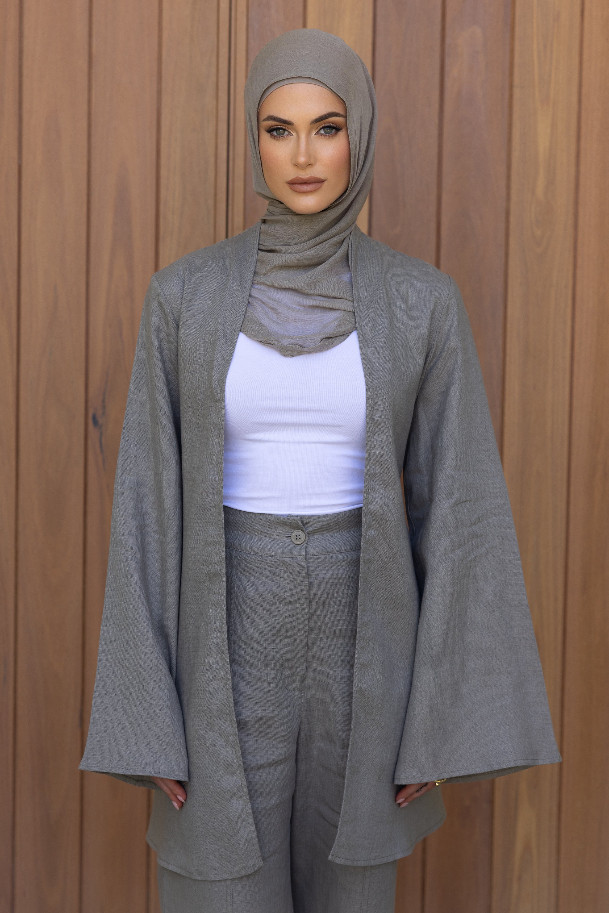 PRE ORDER Nadira Open Top - Muted Sage