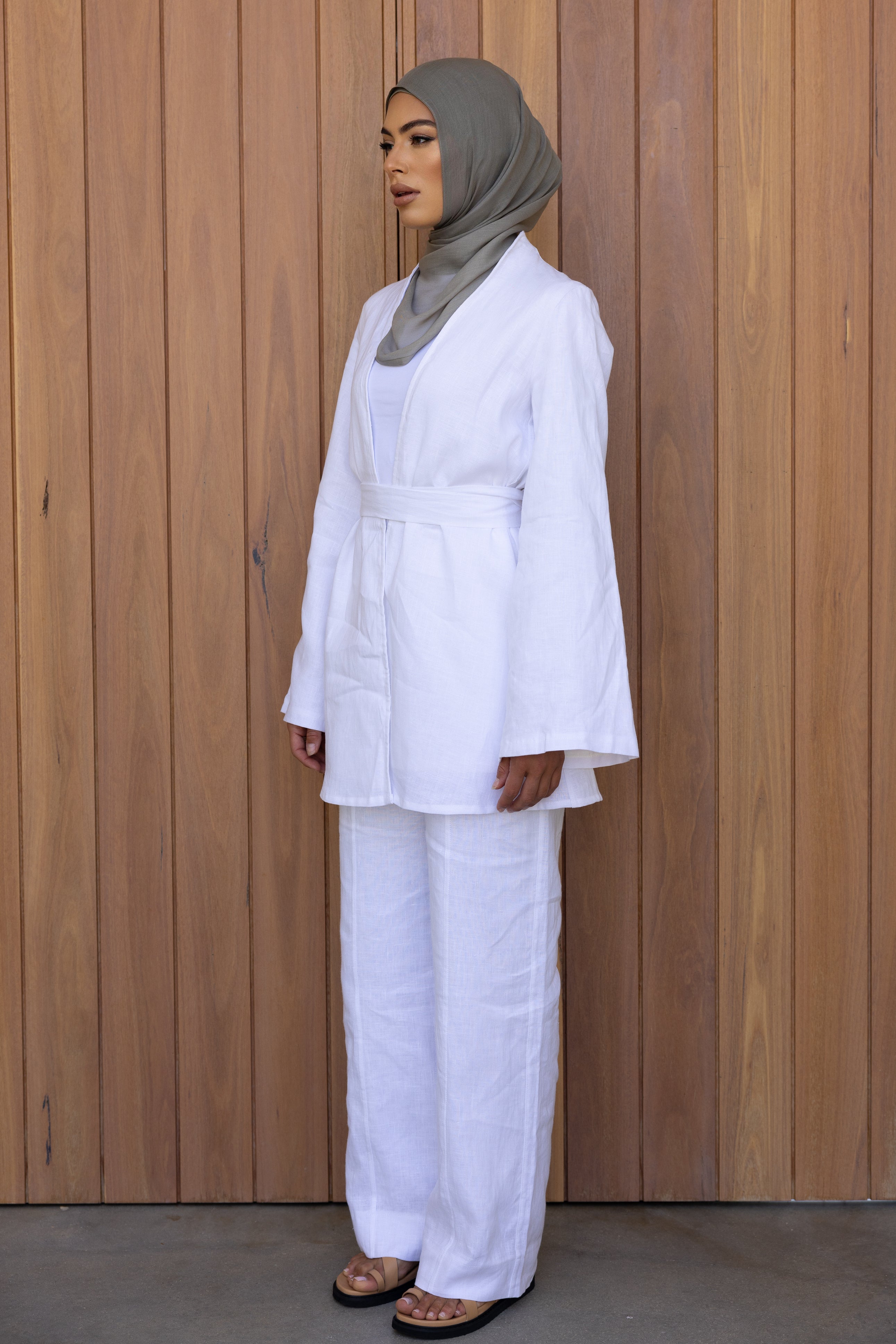 Nadira Open Top - White