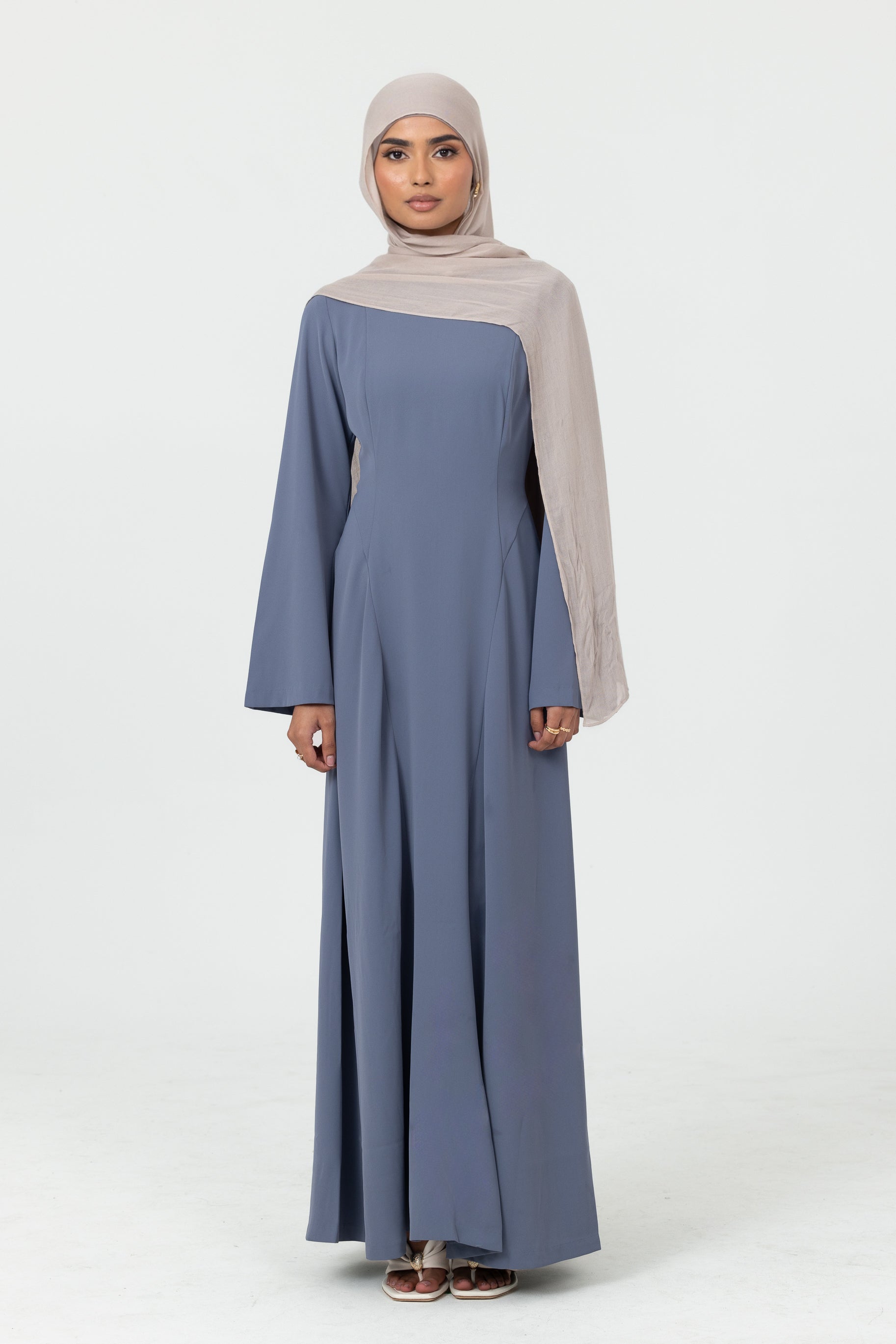 Samara Contour Dress - Steel Blue
