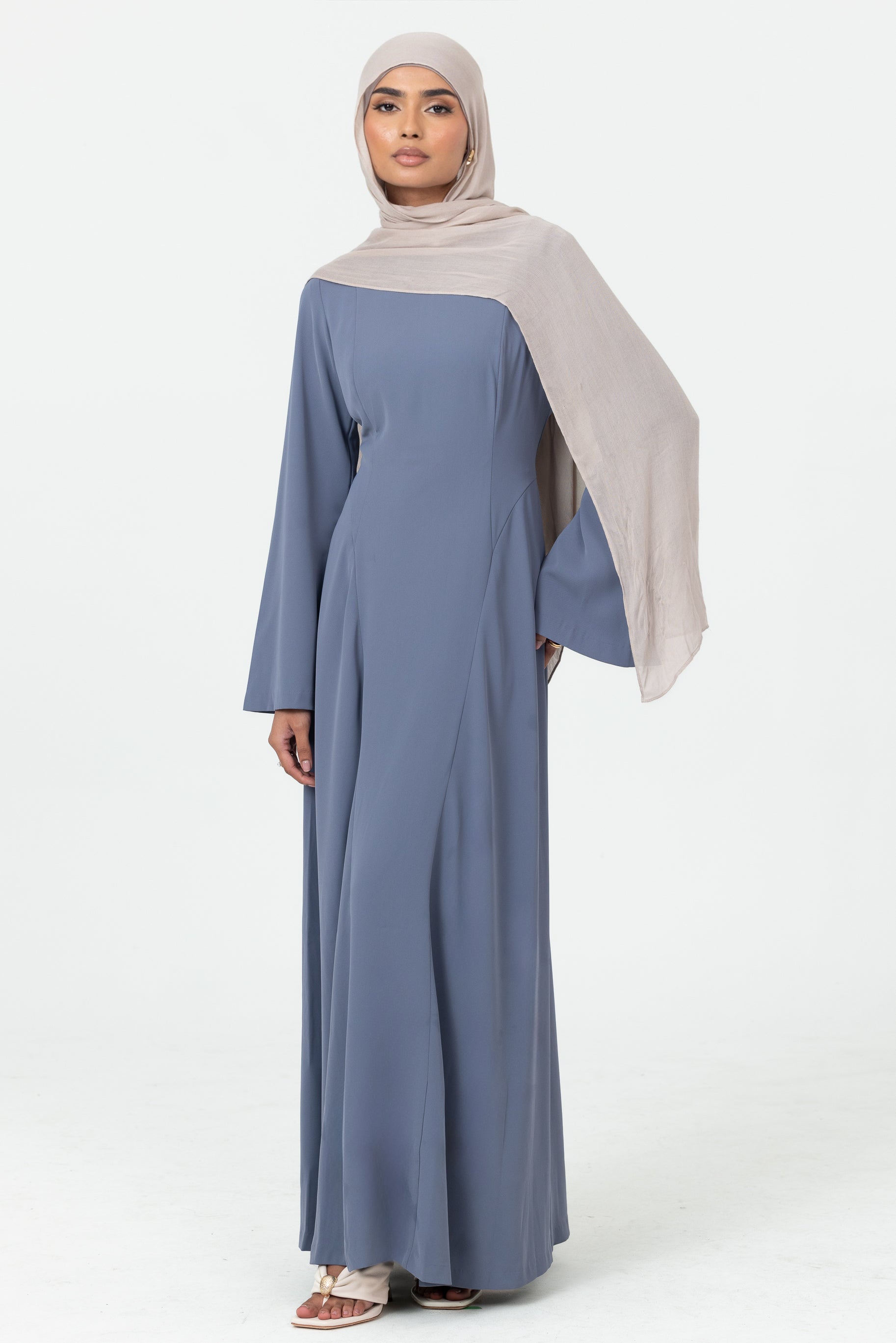 Samara Contour Dress - Steel Blue
