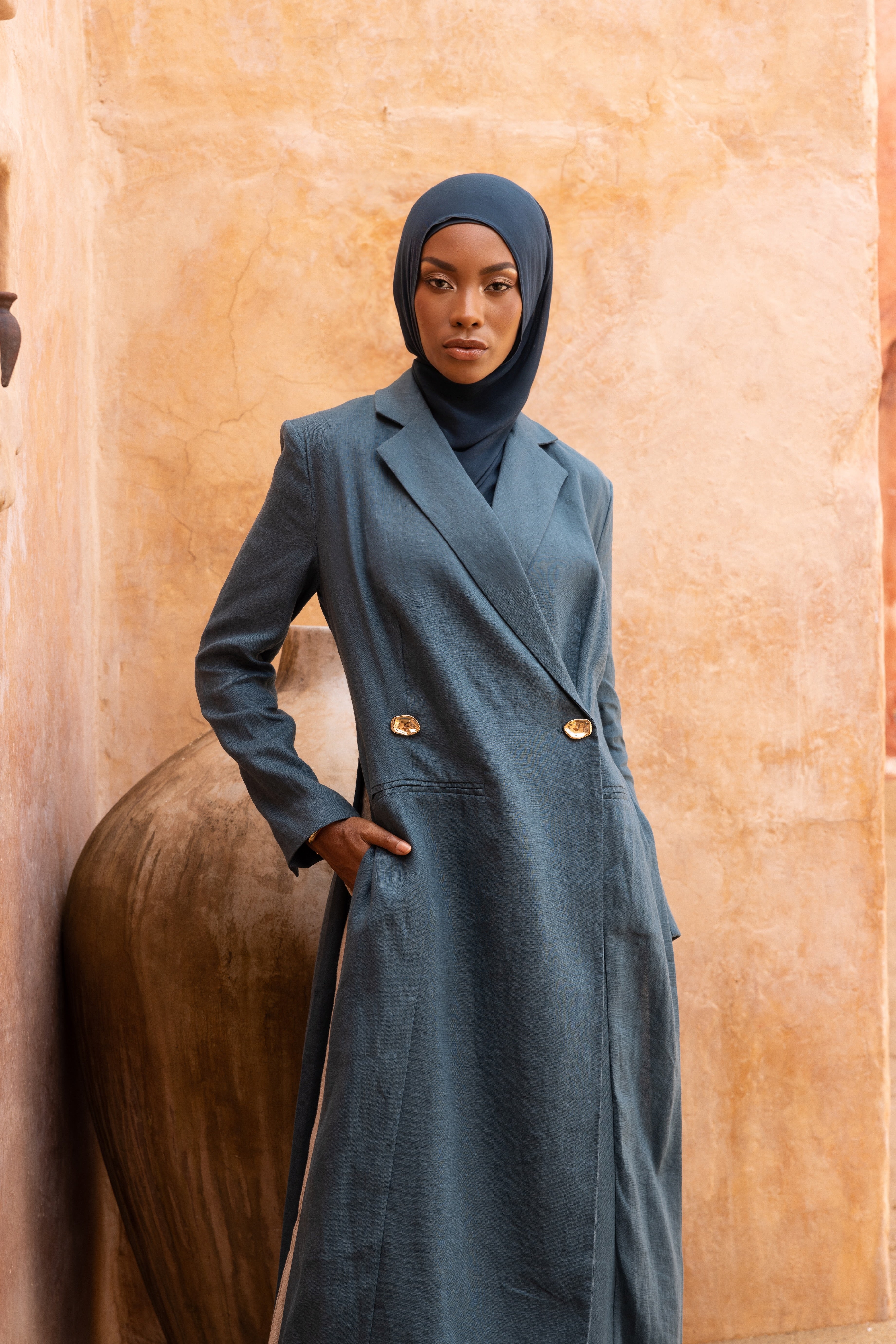 Layelle Longline Blazer - Teal