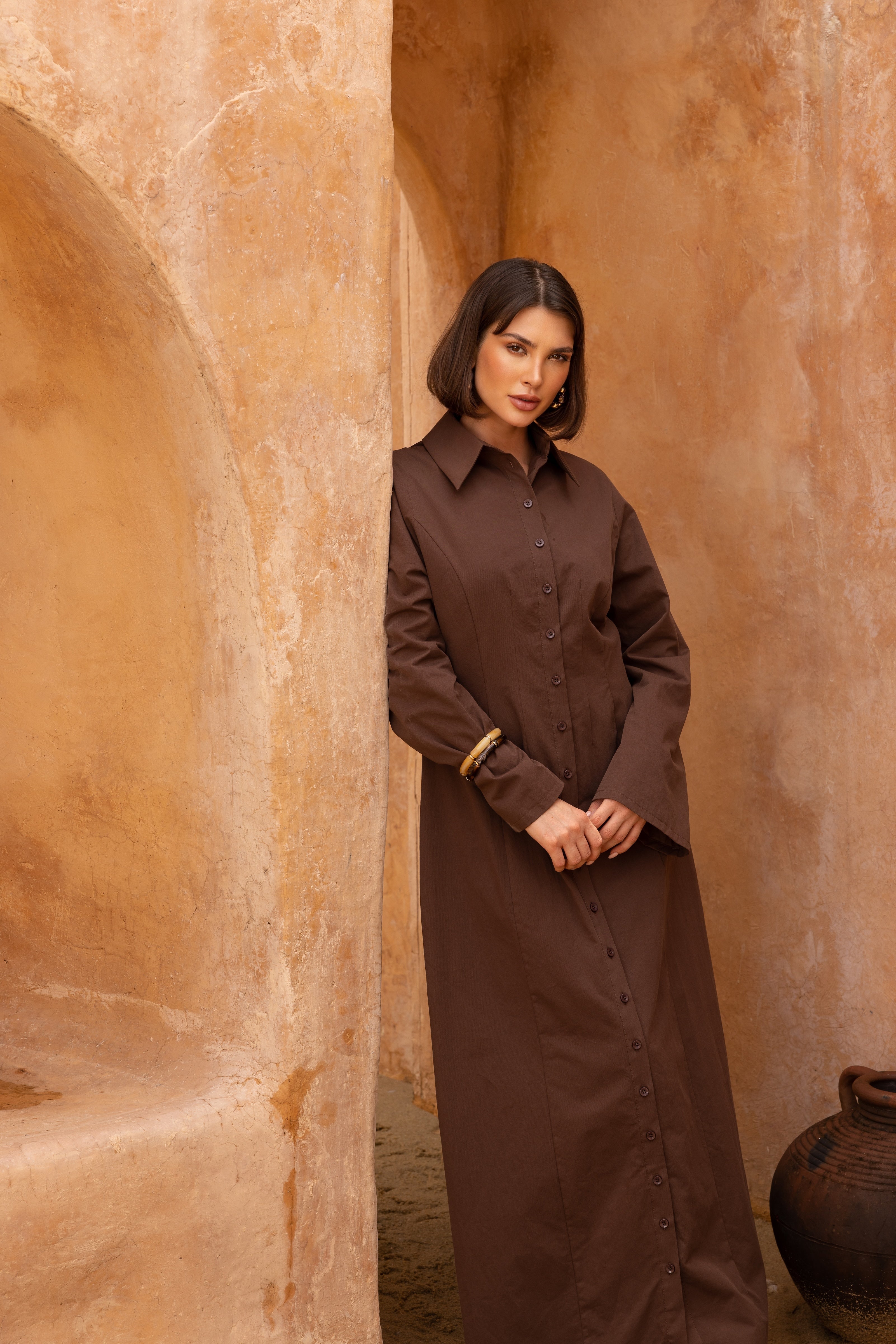 Sunday Shirt Dress - Espresso