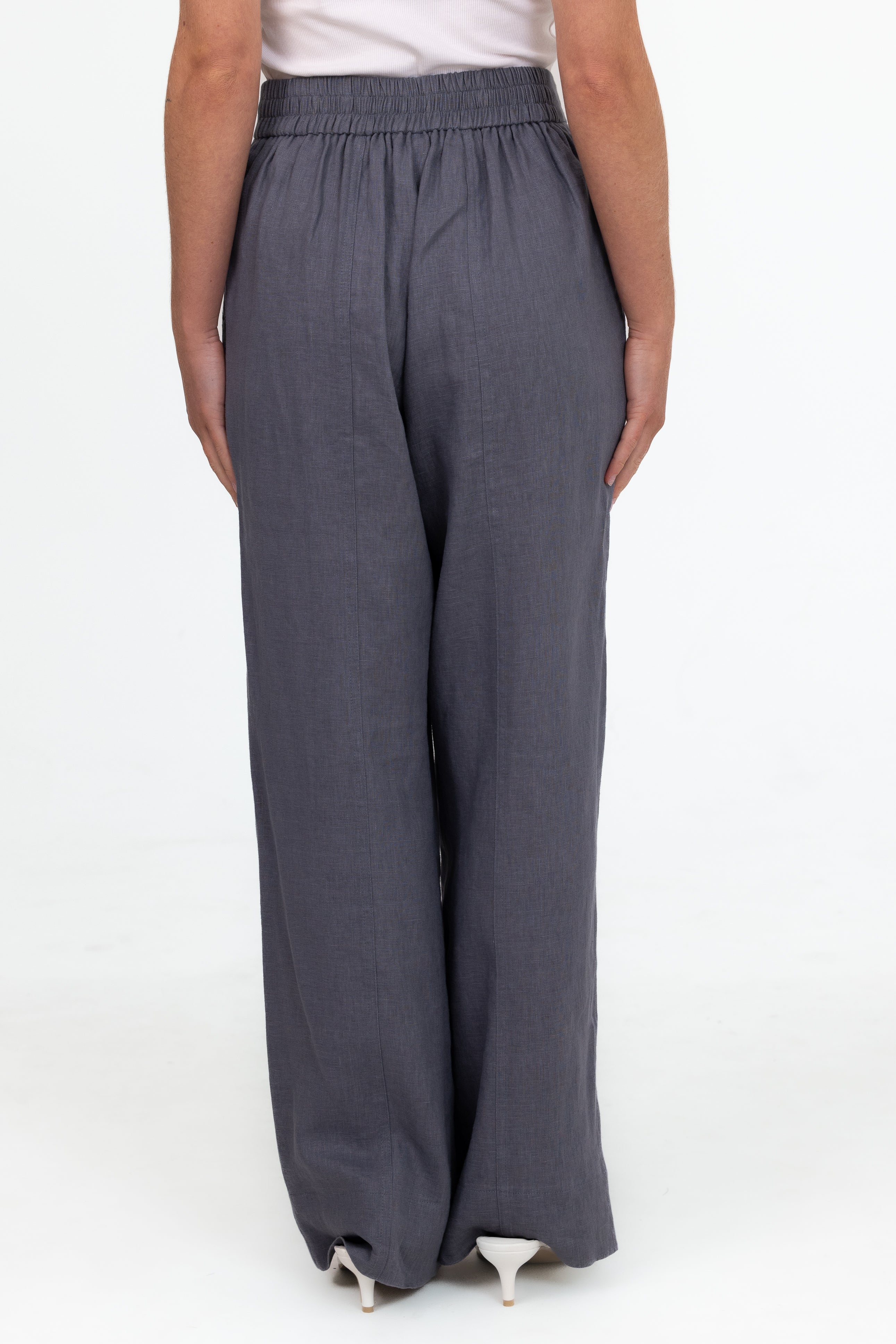 Anaya Wide Leg Pants - Slate