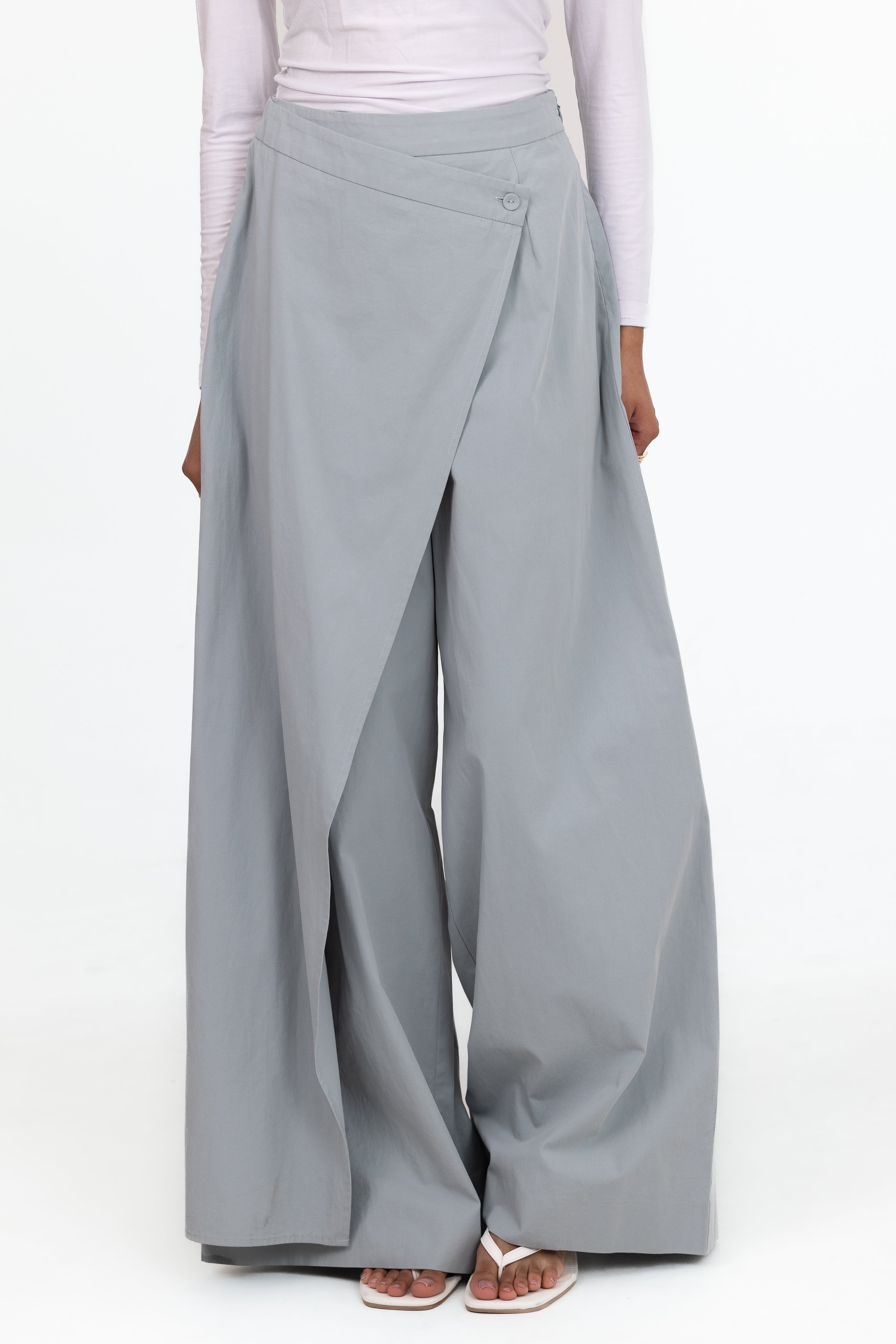 Kaira Wrap Pants - Powder Blue