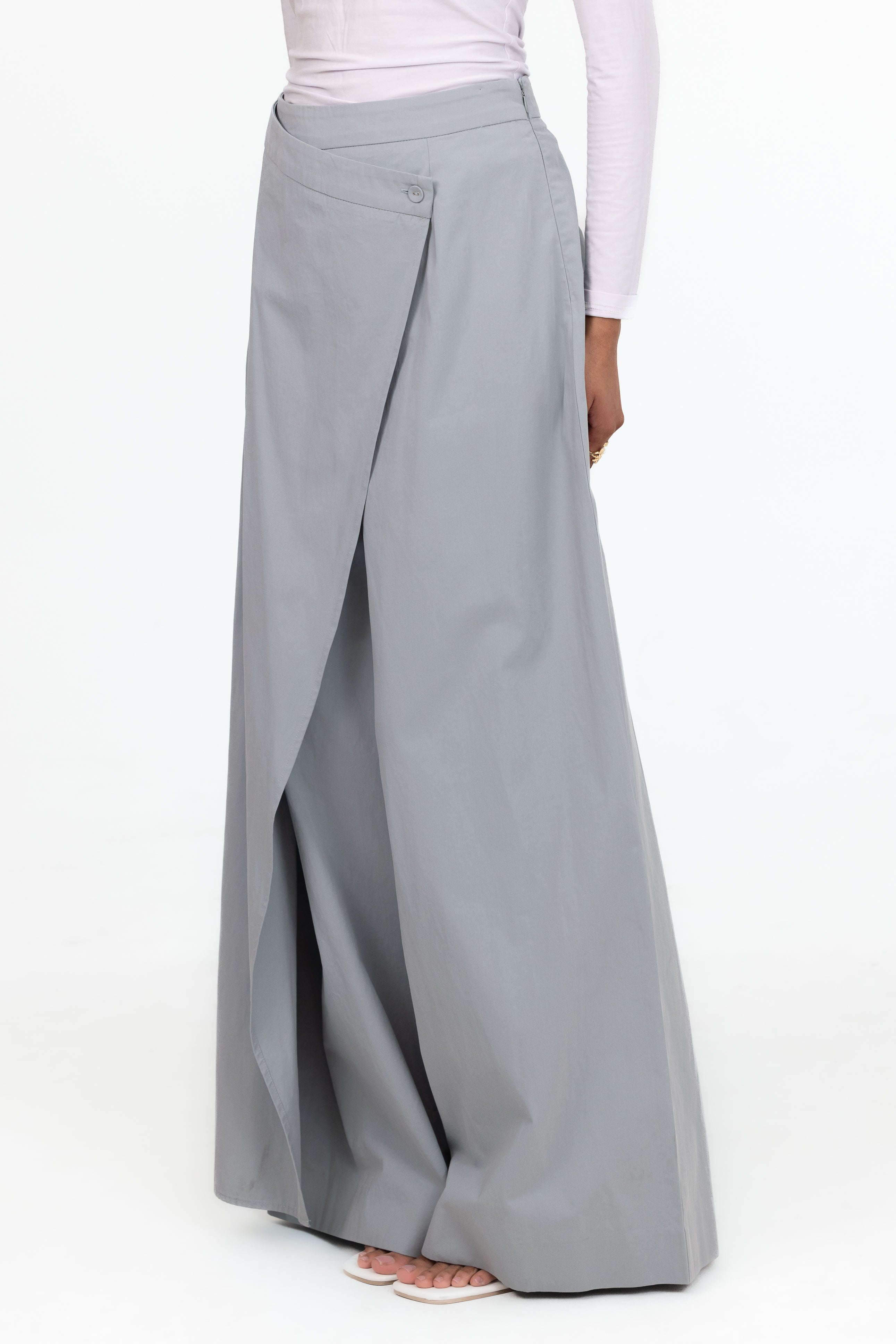 Kaira Wrap Pants - Powder Blue
