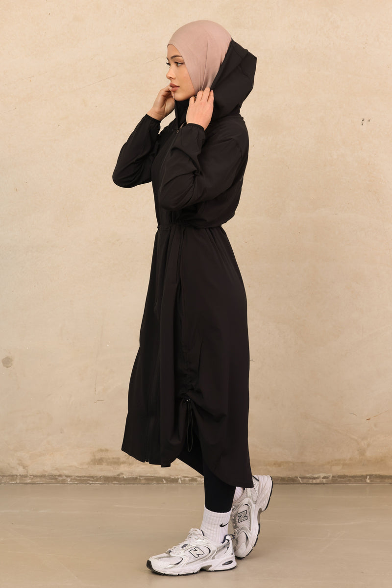 Women's Sports Trench - Black