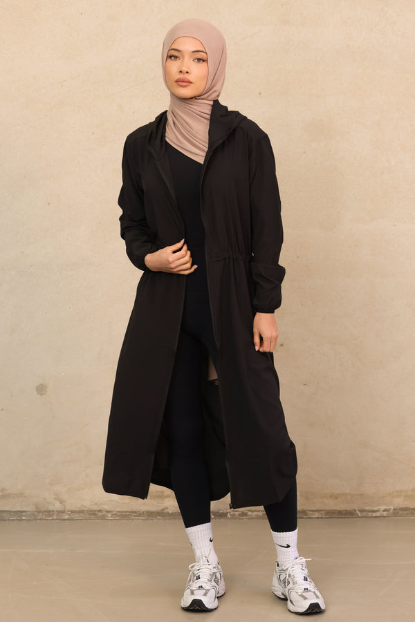 Women's Sports Trench - Black