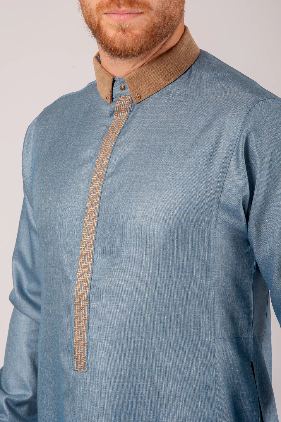 Men's Lawung Thobe - Blue