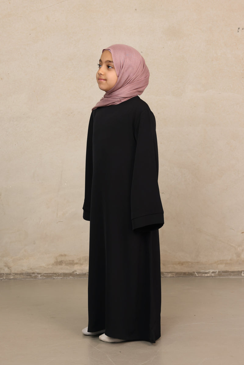 Alaia Girl's Signature Abaya - Black