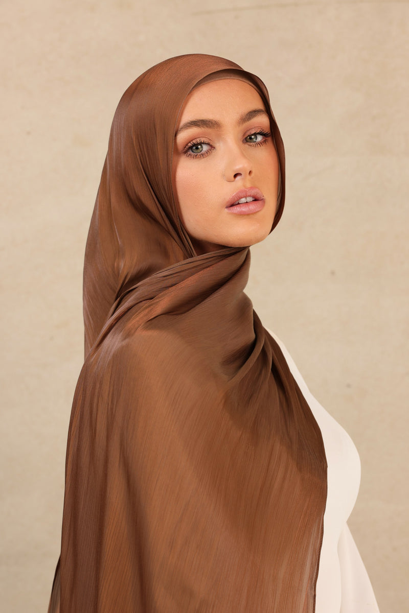 Iridescent Hijab - 28 Brown