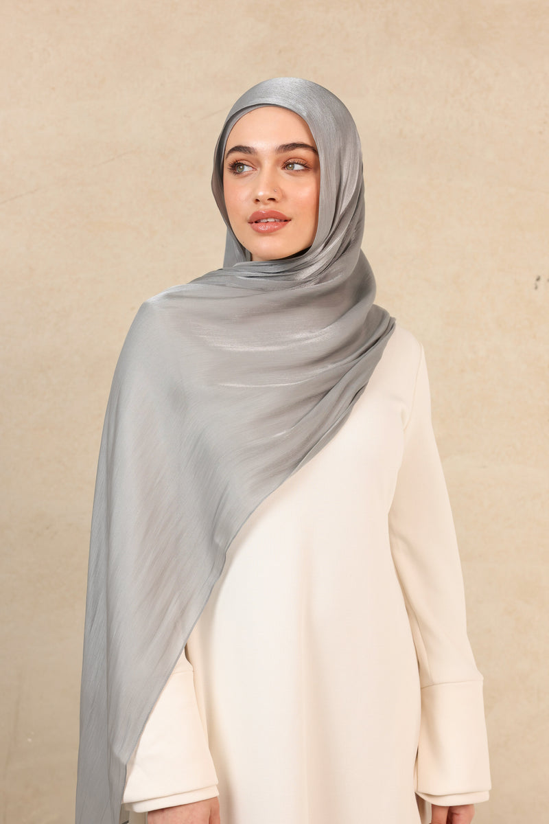 Iridescent Hijab - 33 Grey