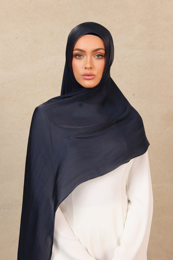 Iridescent Hijab - 22 Navy