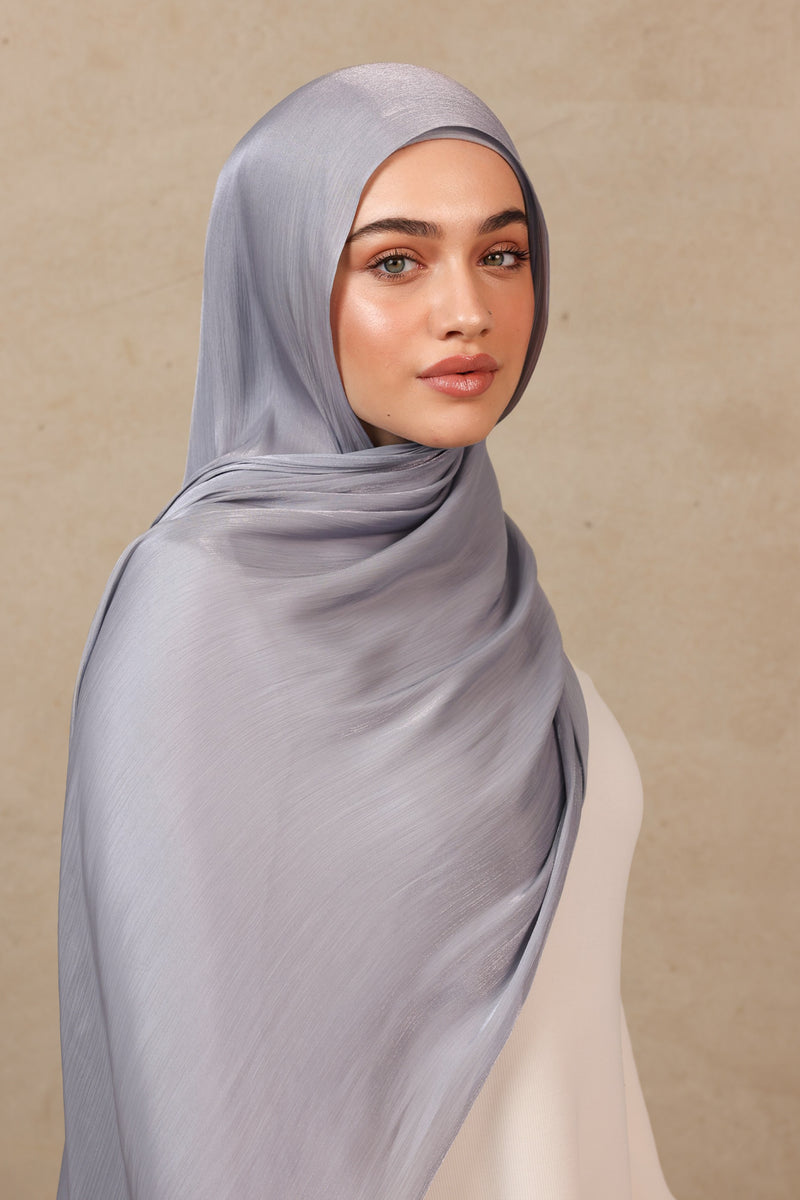 Iridescent Hijab - 12 Pale Blue