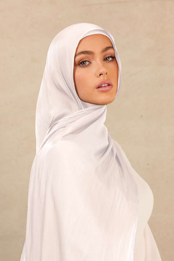 Iridescent Hijab - 1 White