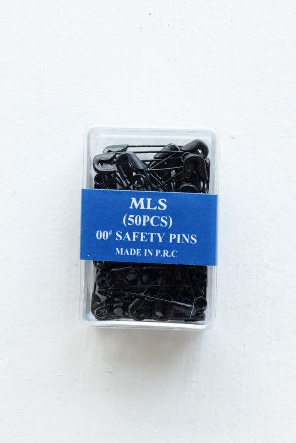 Small Safety Pins - Black