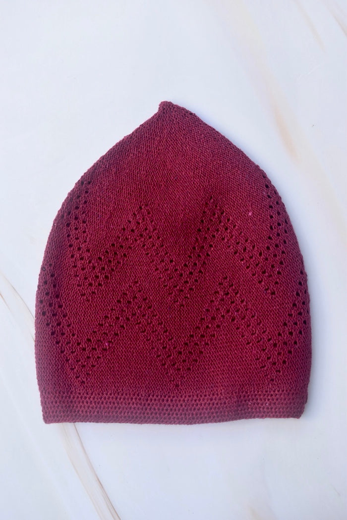 Men's Sunnah Cap - Maroon