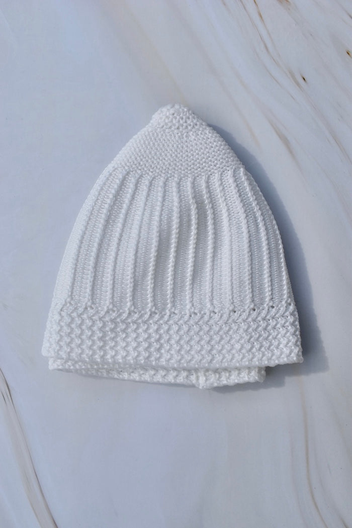 Mens Sunnah Cap - White