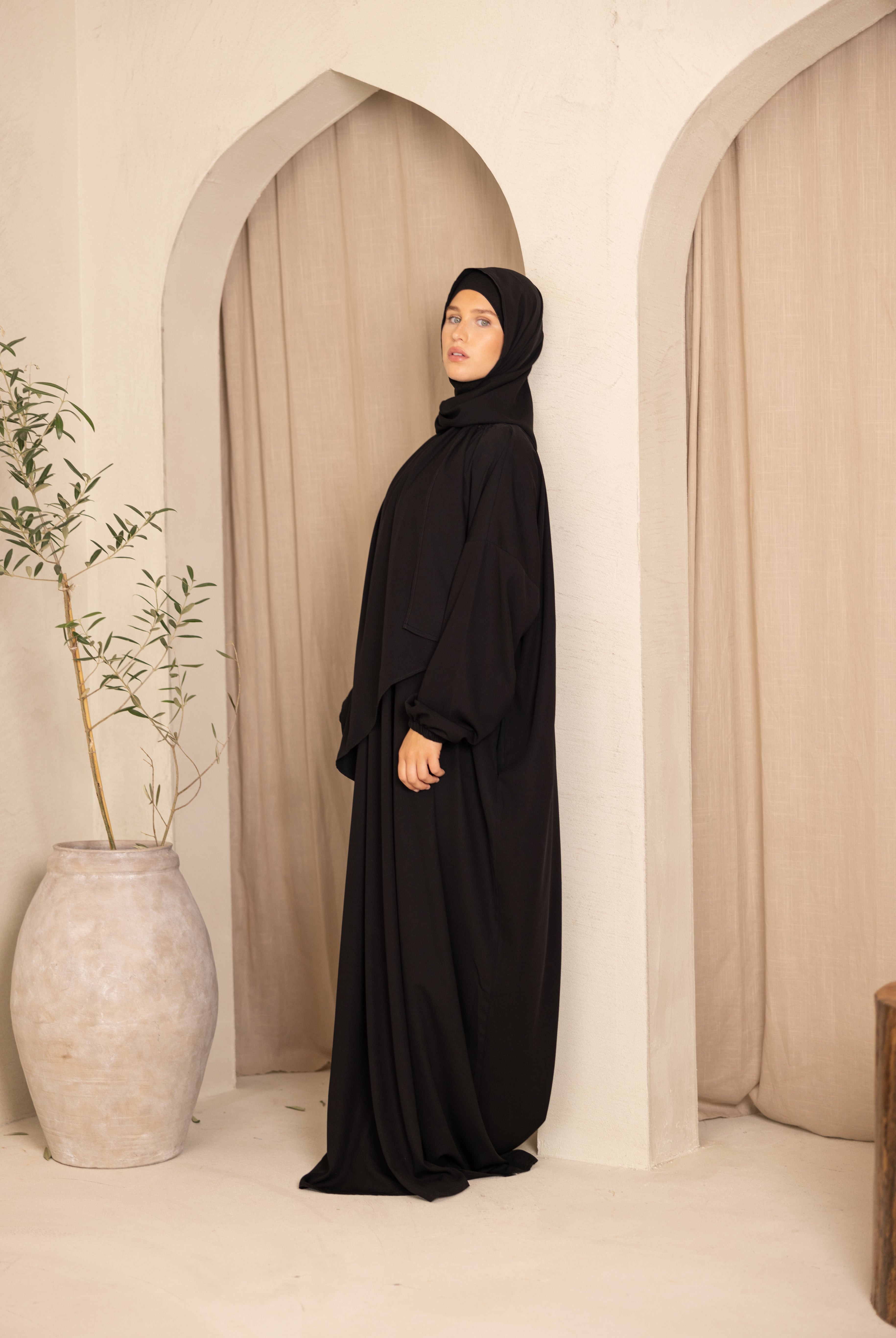 Ladies Full Length Prayer Clothes - Black