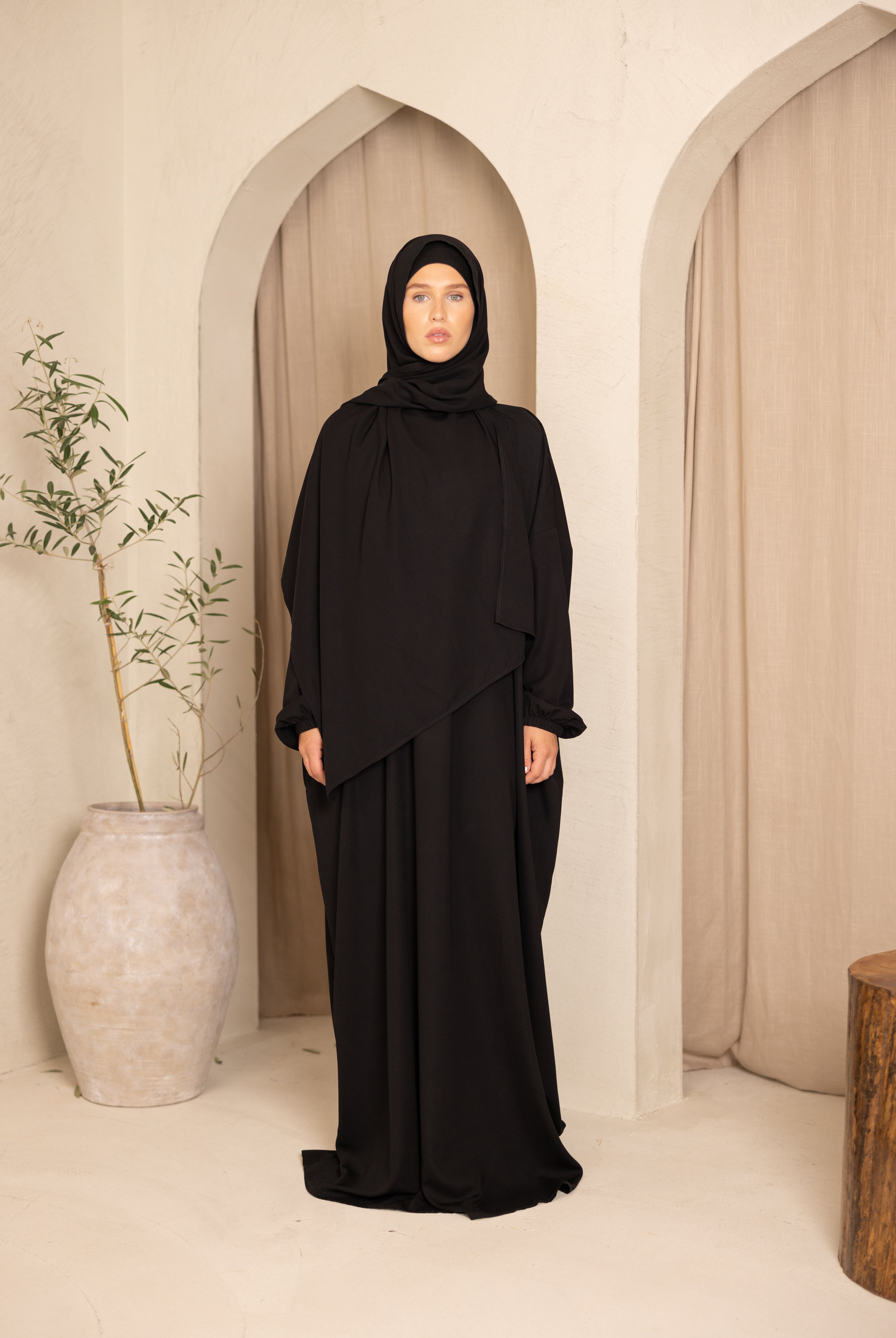 Ladies Full Length Prayer Clothes - Black