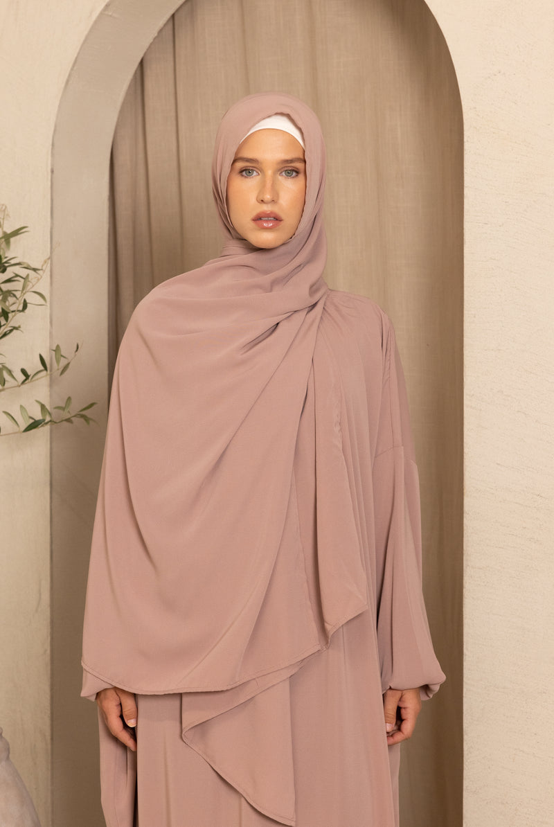 Ladies Full Length Prayer Clothes - Dusty Pink