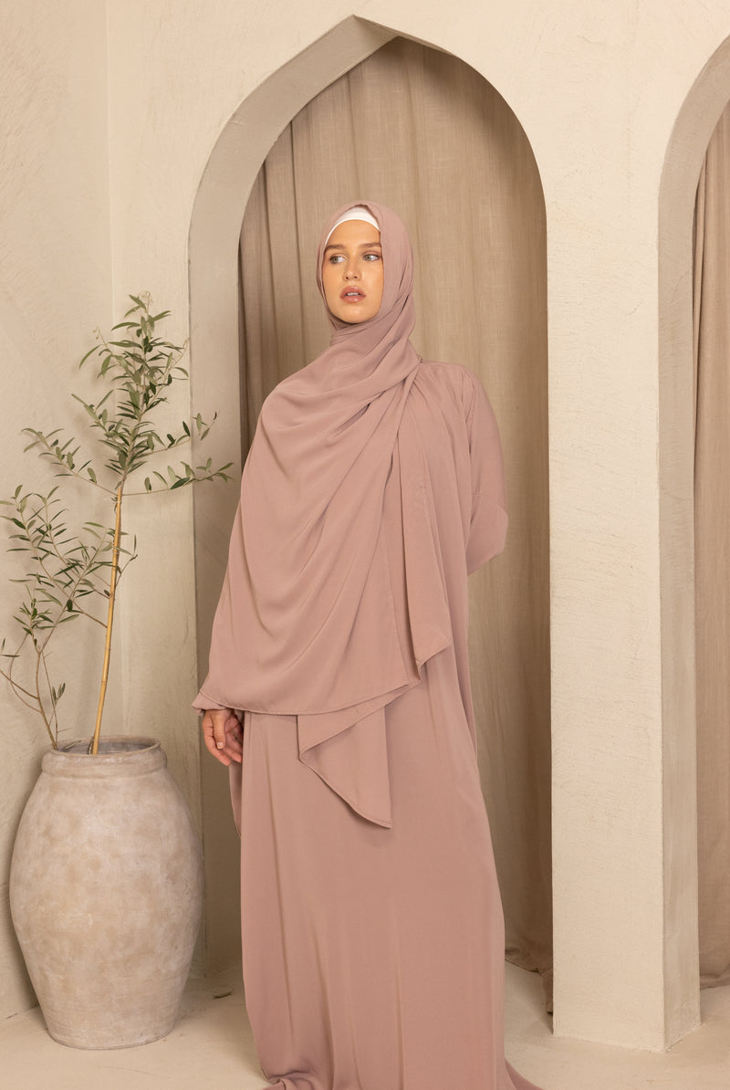 Ladies Full Length Prayer Clothes - Dusty Pink
