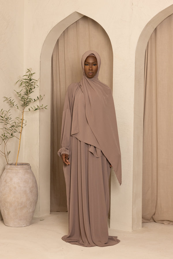 Ladies Full Length Prayer Clothes - Mocha