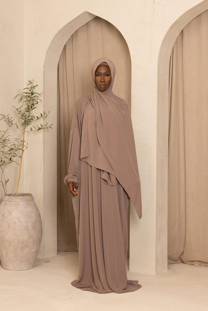 Ladies Full Length Prayer Clothes - Mocha
