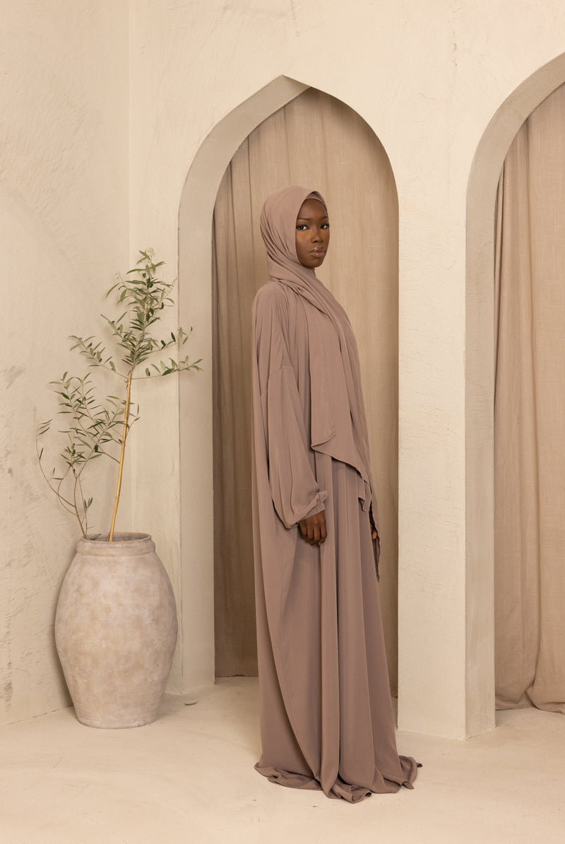 Ladies Full Length Prayer Clothes - Mocha