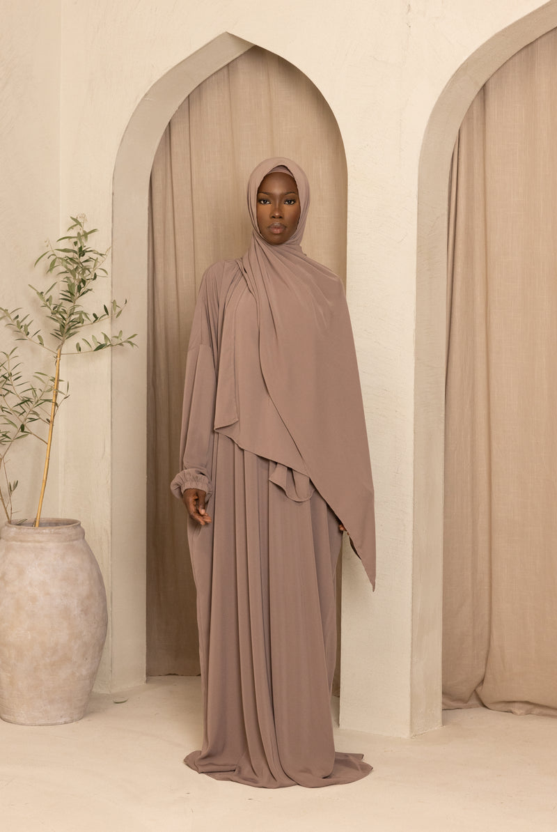 Ladies Full Length Prayer Clothes - Mocha