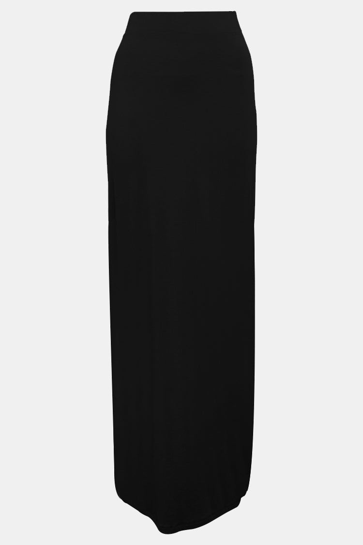 BNAH003-Womens Pencil Skirt-Black (2934811033664)