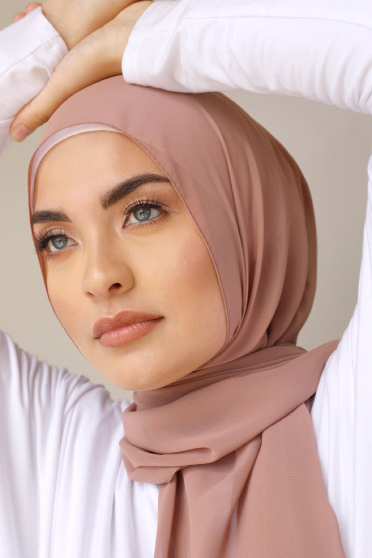 Chiffon Rectangle Hijab - 77 Nude