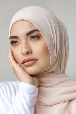 Chiffon Square Hijab - 98 Skin