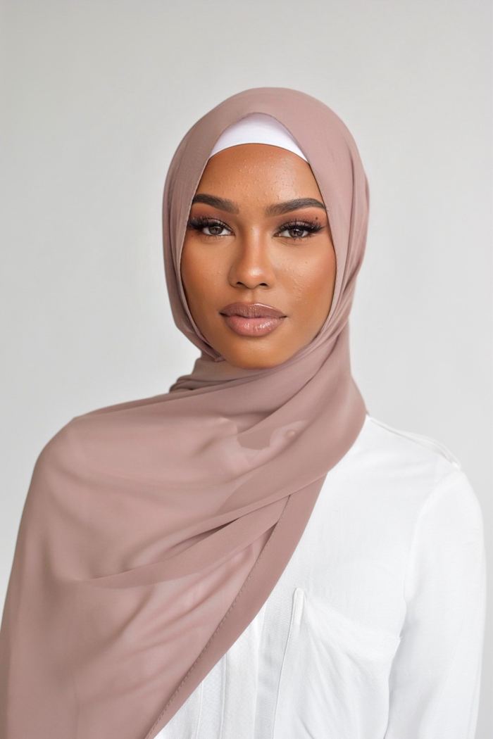 Chiffon Rectangle Hijab - 107 Mocha