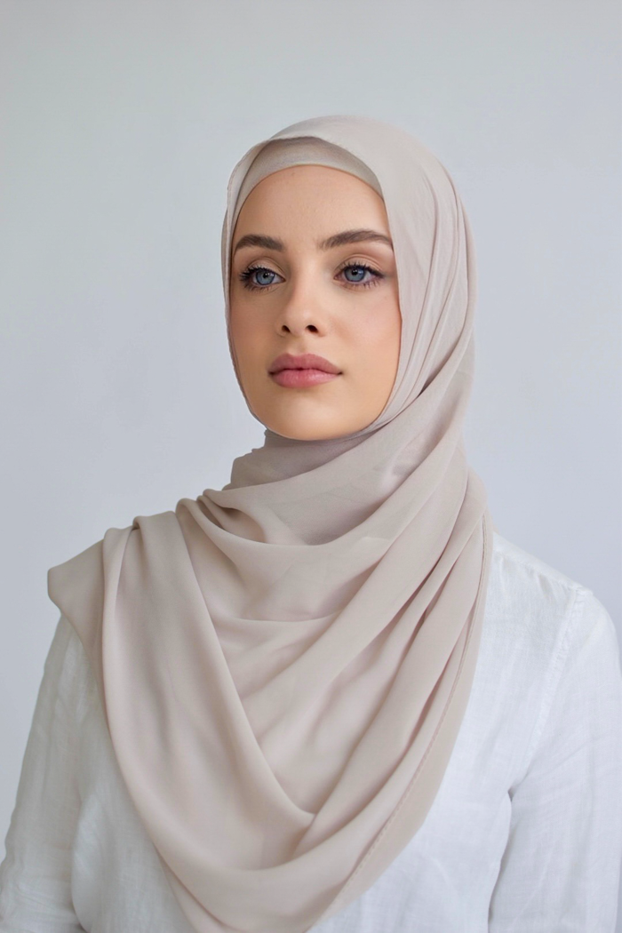 Chiffon Square Hijab - 118 Ash Grey