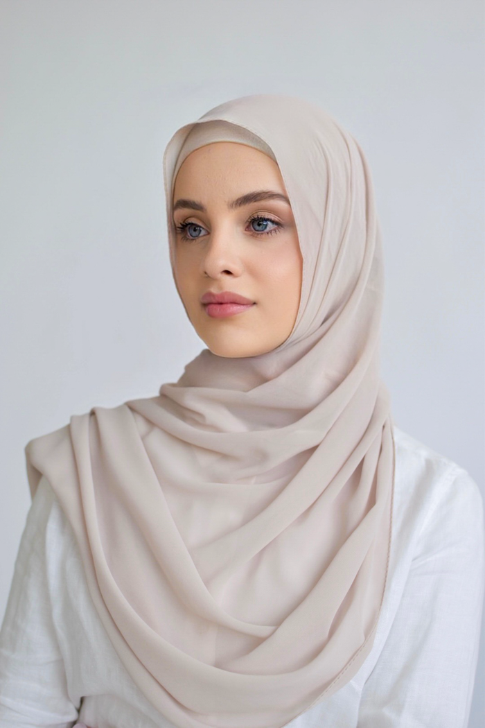 Chiffon Rectangle Hijab - 118 Ash Grey