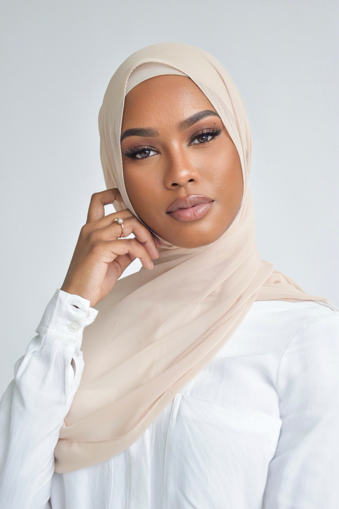 Chiffon Rectangle Hijab - 43 Skin