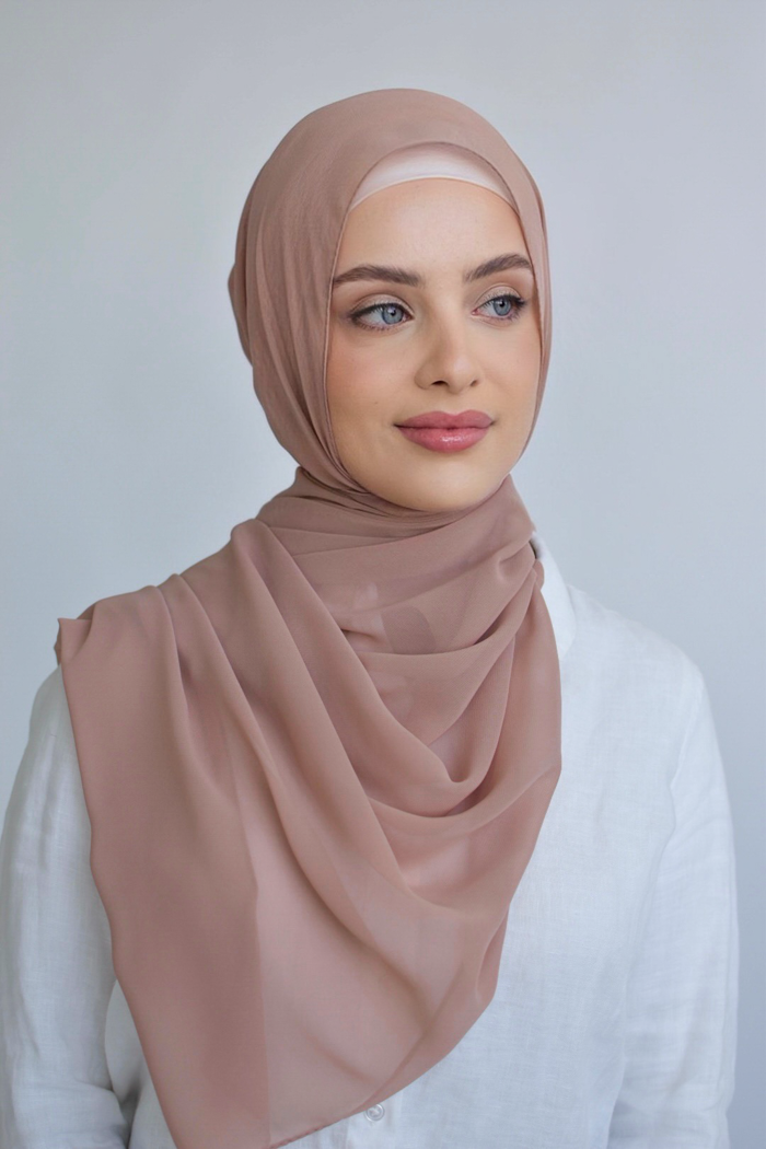 Chiffon Square Hijab - 44 Nude