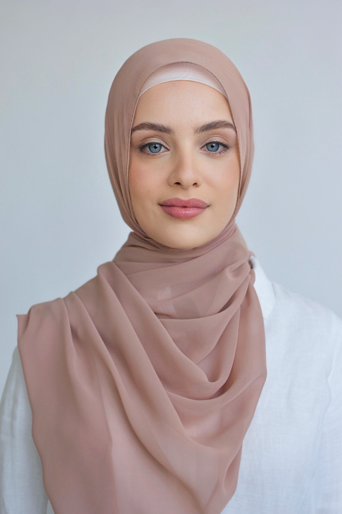 Chiffon Square Hijab - 44 Nude